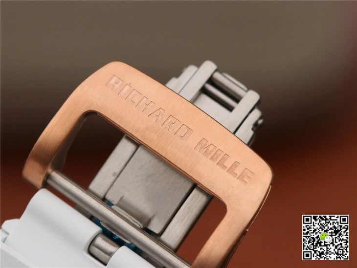 Replica Richard Mille RM035 Americas KV Factory 1:1 Best Edition Rose Gold White Strap