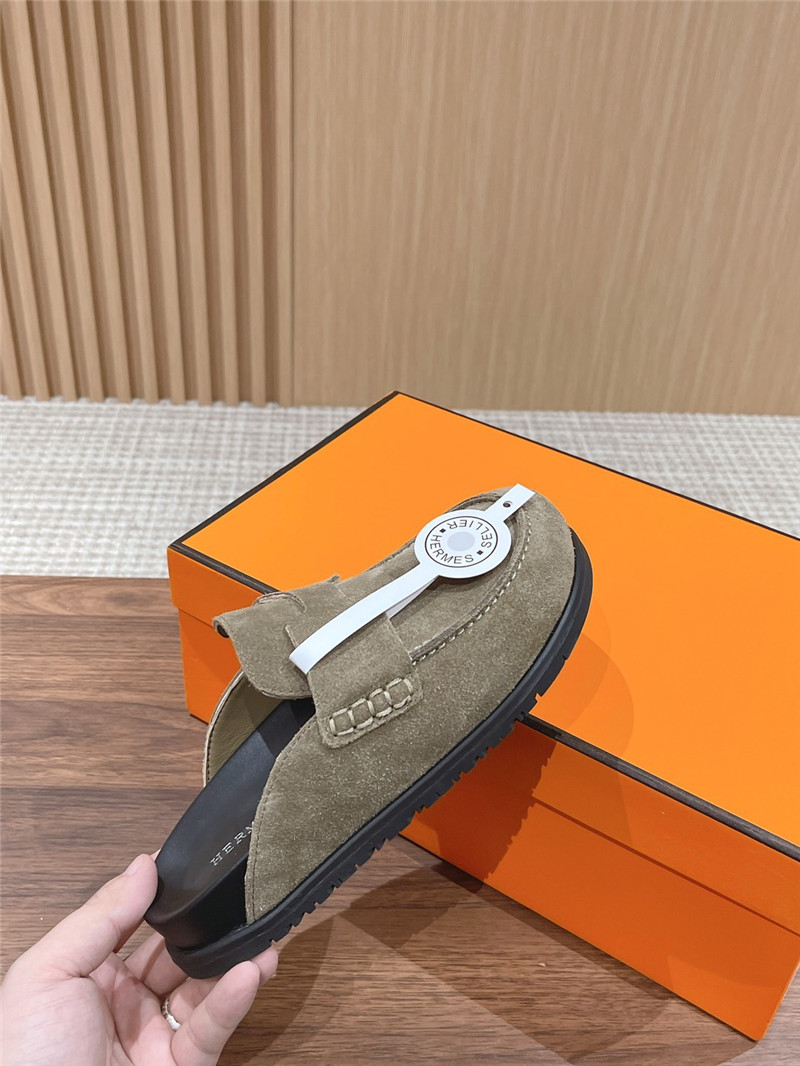 H**me5 Moe Mueller s half -drooping shoes