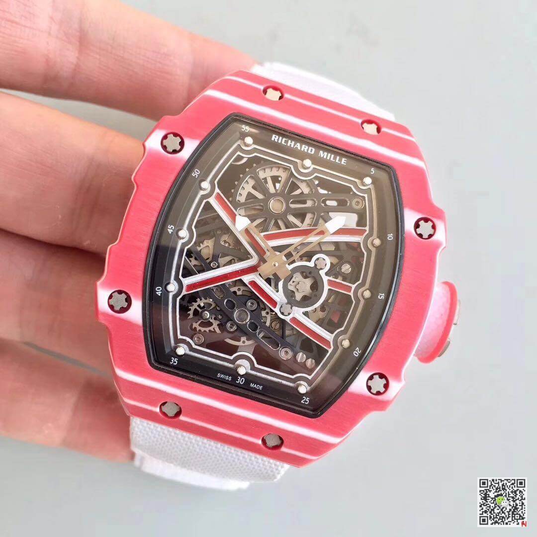 Replica Richard Mille RM67-02 KV Factory 1:1 Best Edition Swiss ETA8215 Red Forge Carbon Bezel