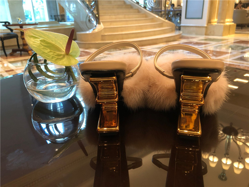 F**di first high-heeled sandal