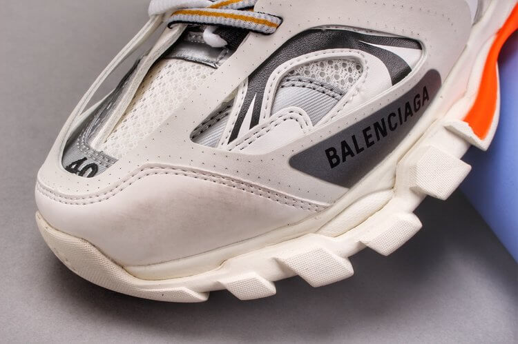 Ba1en*iaga Sneaker Tess.s.Gomma MAILLE BLACK Grey Orange Replica