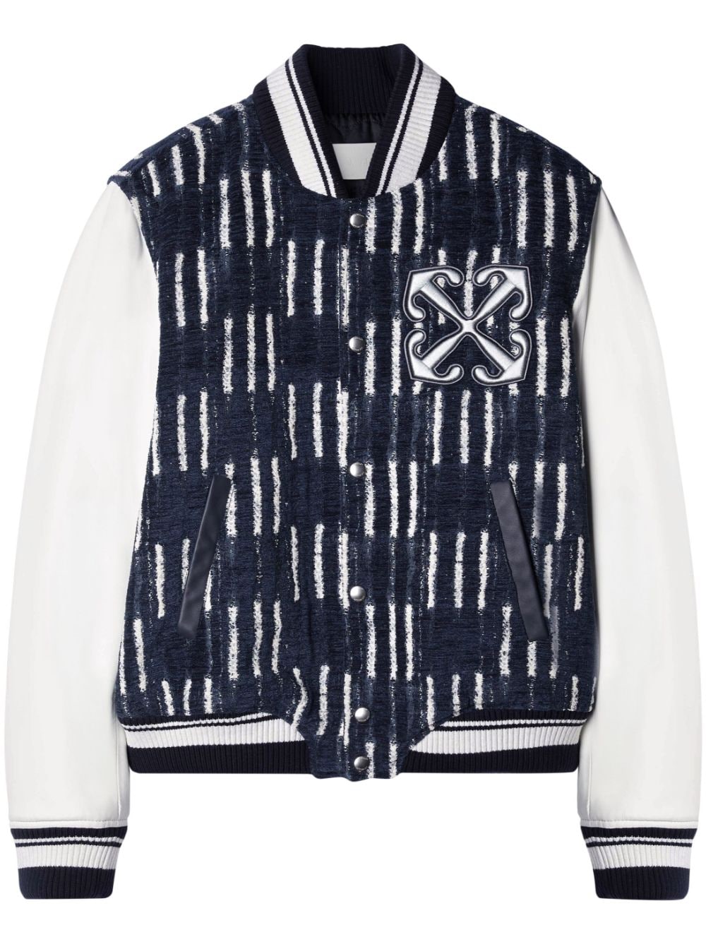 Off White Reps Shibori jacquard bomber jacket - Cola