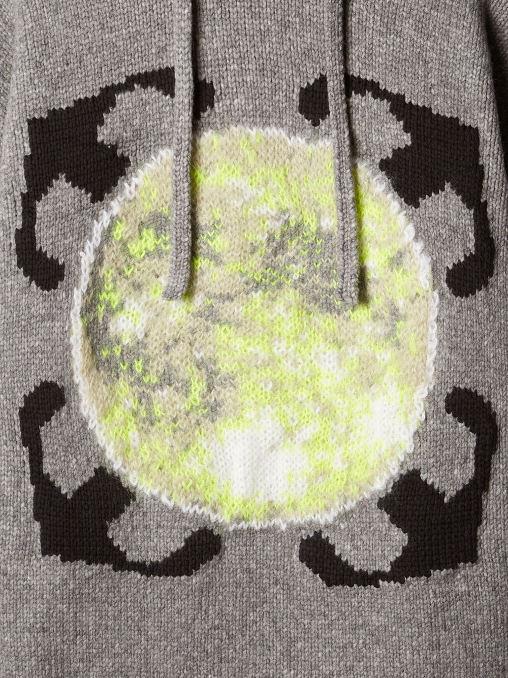 Off White Reps Arrows motif wool hoodie - Cola