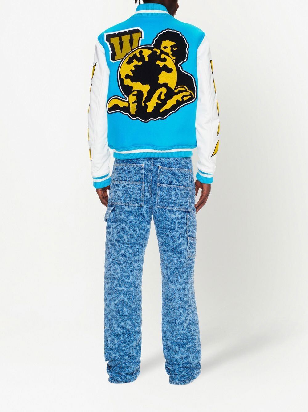 Off White Reps Vars World leather jacket - Cola