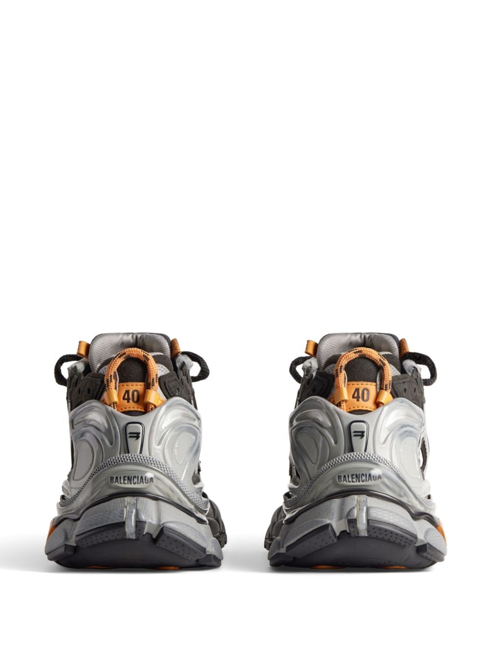 Ba1en*iaga Dupes Runner distressed panelled sneakers - Cola