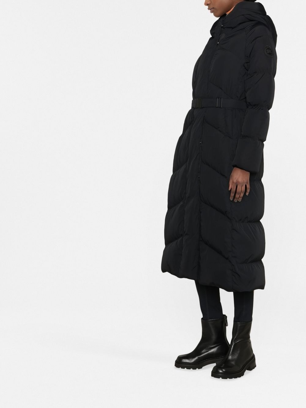 Can*a G00se Replica Marlow belted puffer coat