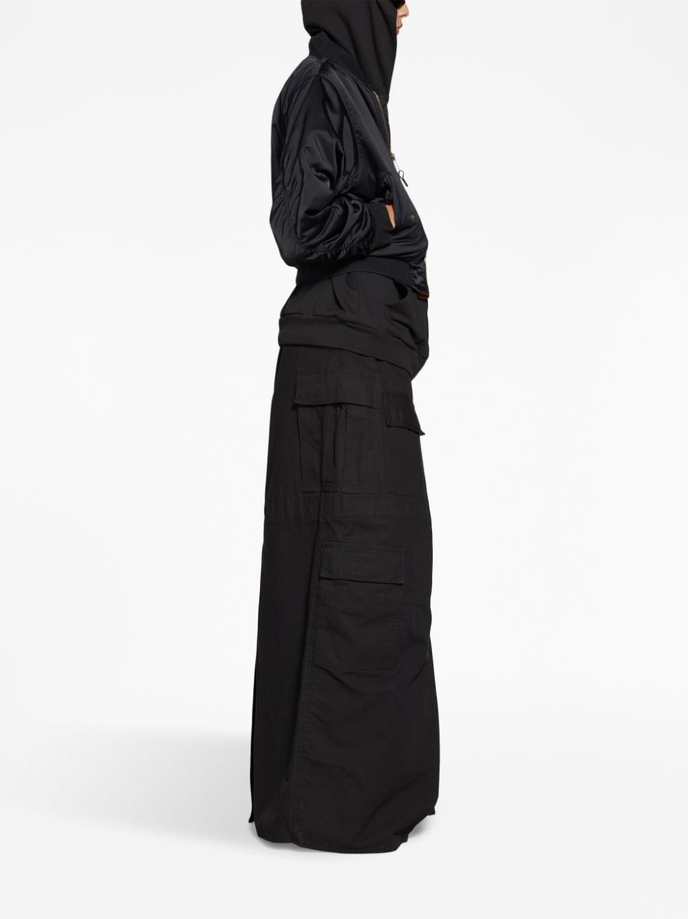 Ba1en*iaga Dupes pleated bomber jacket