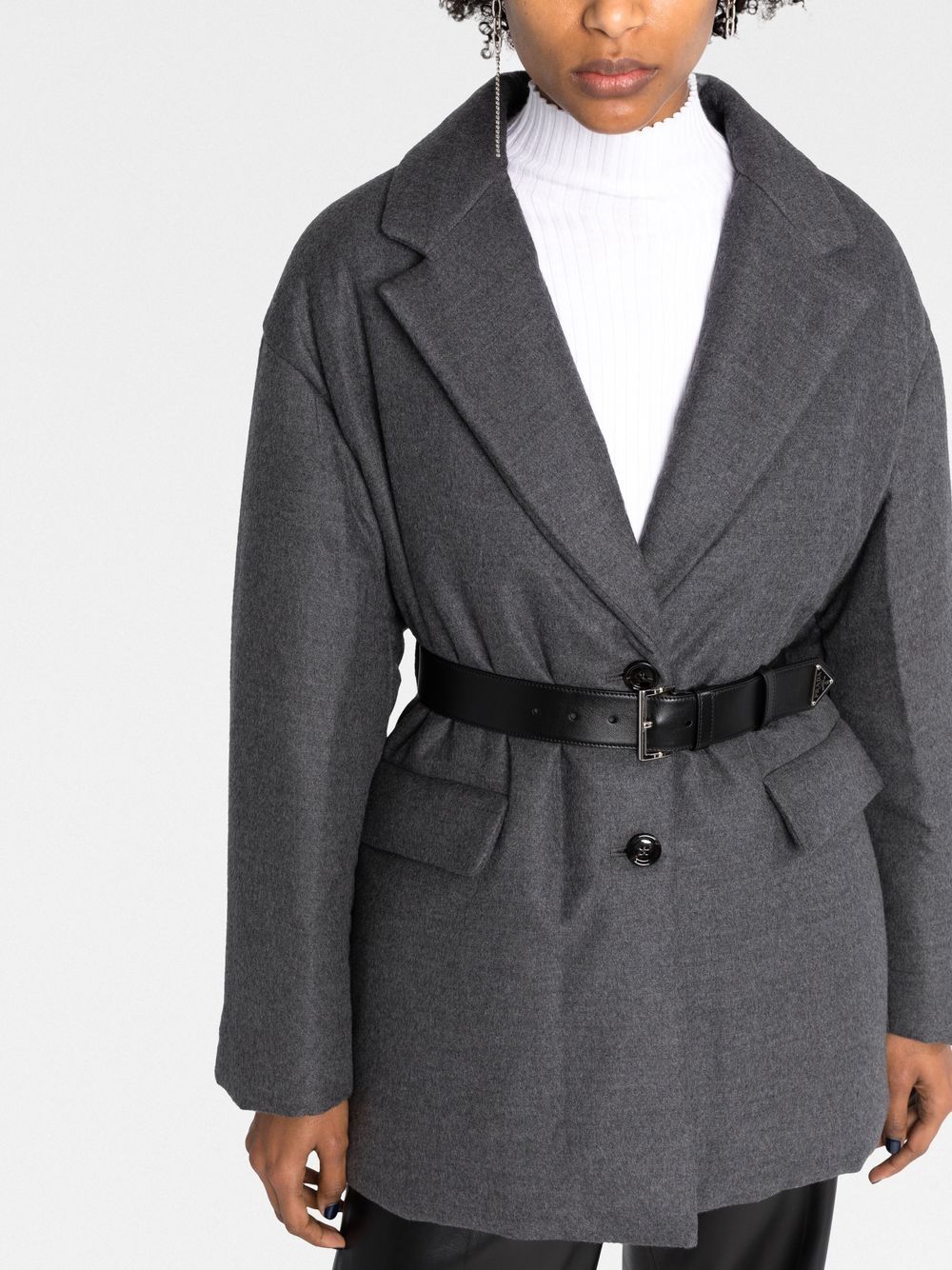 Pra*a belted single-breasted blazer