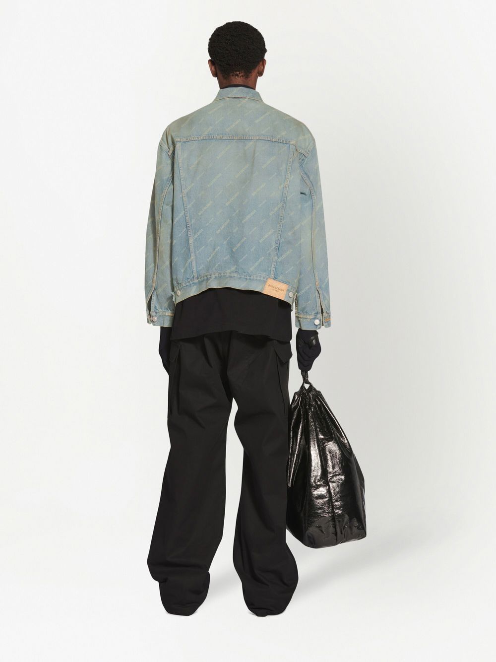 Ba1en*iaga Dupes logo-print oversized denim jacket