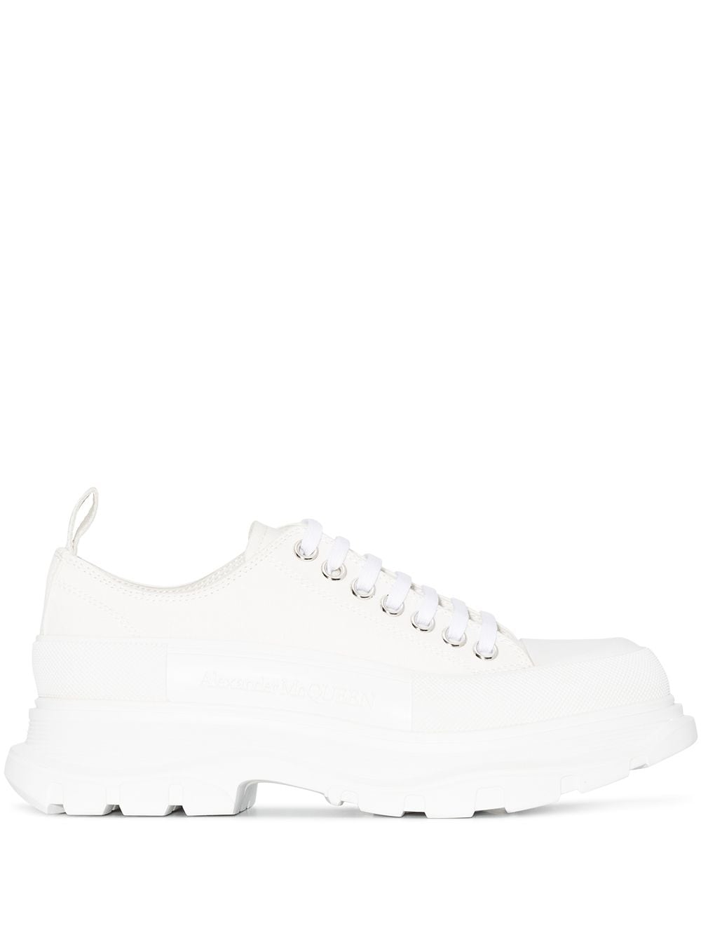 A1exa*der Mcqv*en Dupes round-toe cotton sneakers