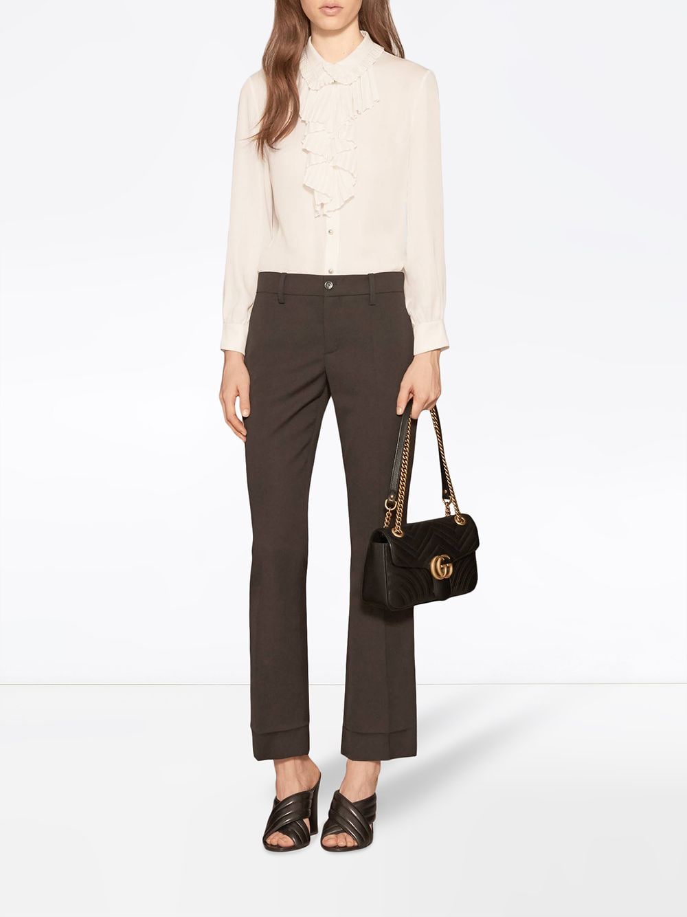 Gvc*1 Dupe GG Marmont small matelassé leather shoulder bag