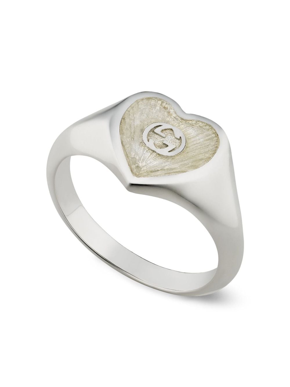 Gvc*1 Replica Interlocking G heart-shape ring
