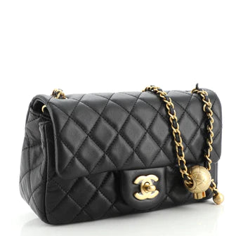 【Weekly Specials】Ch**el Pearl Crush Flap Bag Quilted Lambskin Mini