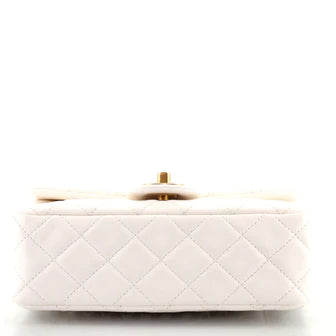 Ch**el Pearl Crush Flap Bag Quilted Lambskin Mini