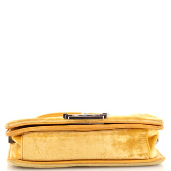 Ch**el Boy Flap Bag Quilted Velvet Small