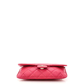 Ch**el Foldable Tote Bag with Chain Quilted Caviar with Printed Nylon