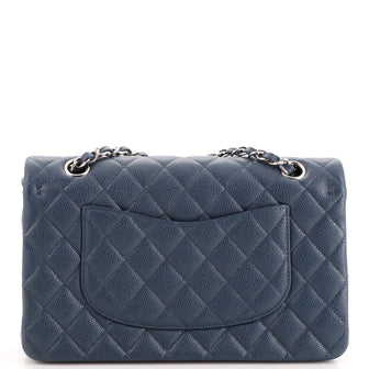 Ch**el Classic Double Flap Bag Quilted Caviar Medium