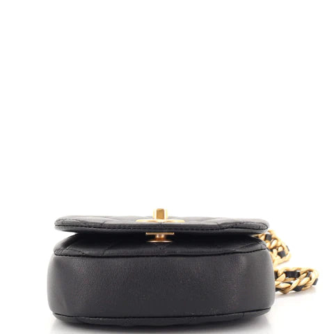 Coco Mail Clutch with Chain Quilted Calfskin Mini