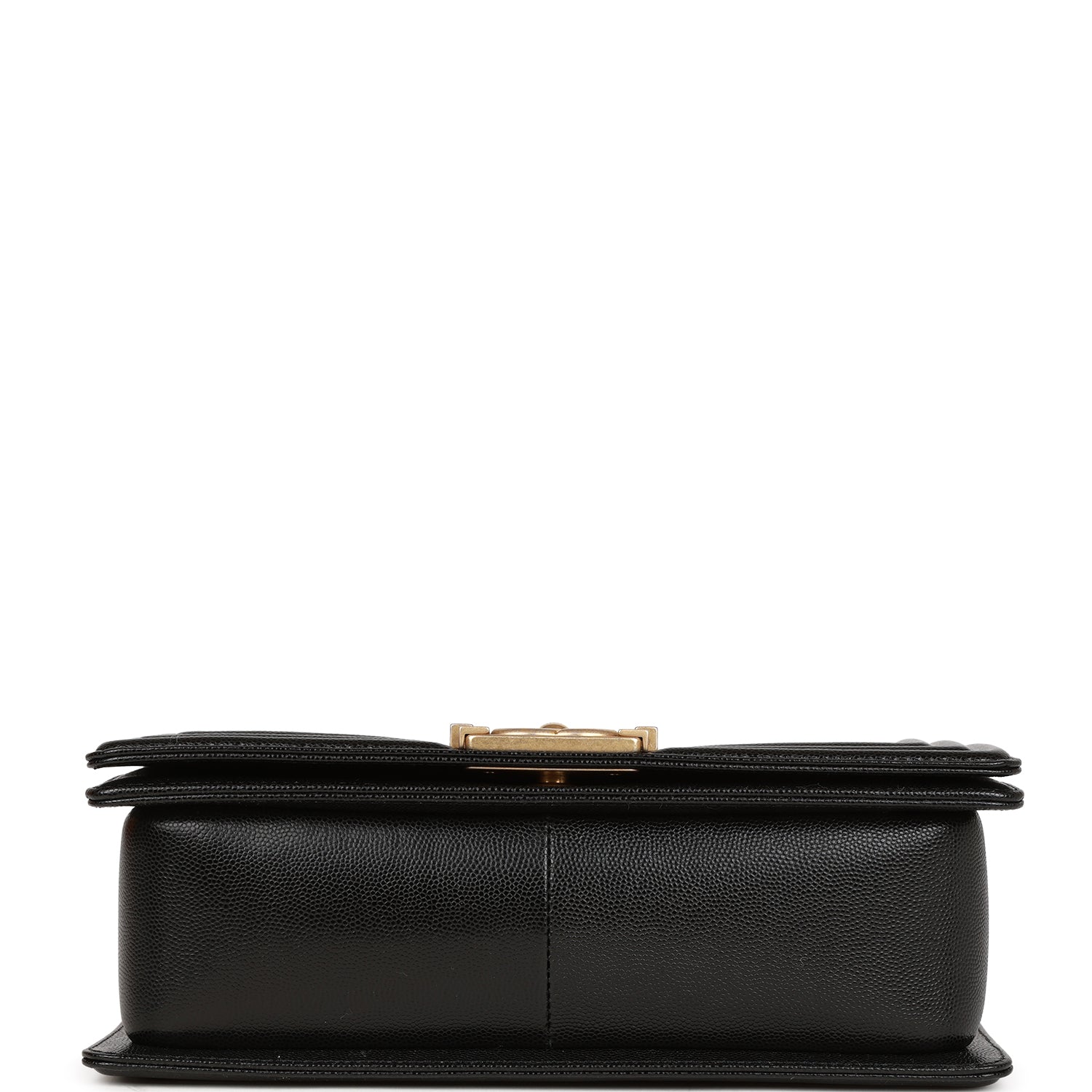 Ch**el Medium Boy Bag Black Caviar Antique Gold Hardware