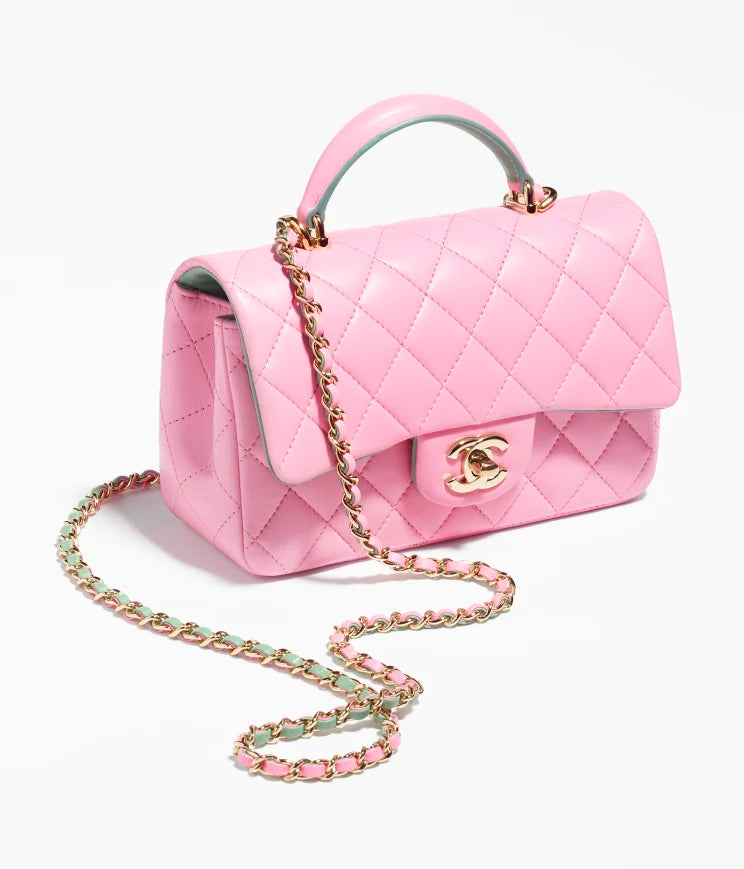MINI FLAP BAG WITH TOP HANDLE