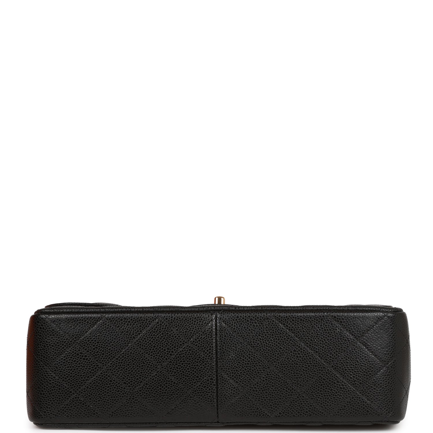 Ch**el Jumbo Classic Double Flap Bag Black Caviar Gold Hardware