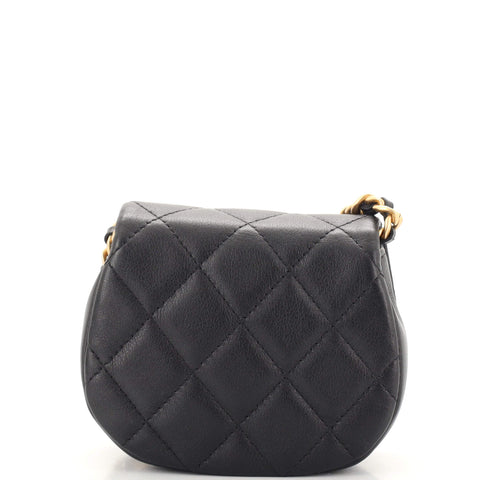 Coco Mail Clutch with Chain Quilted Calfskin Mini