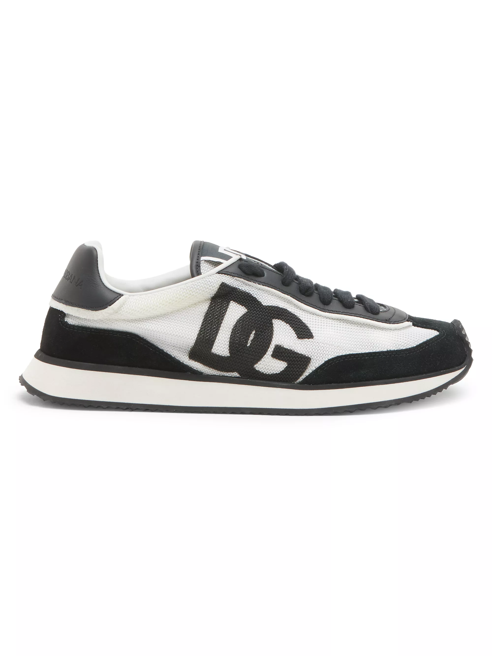 Mixed-material DG CUSHION sneakers