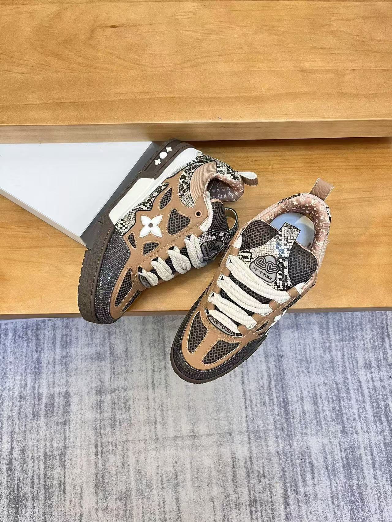 L0vis Vvtt0n Skate Lace-up low-top fashion shoes men