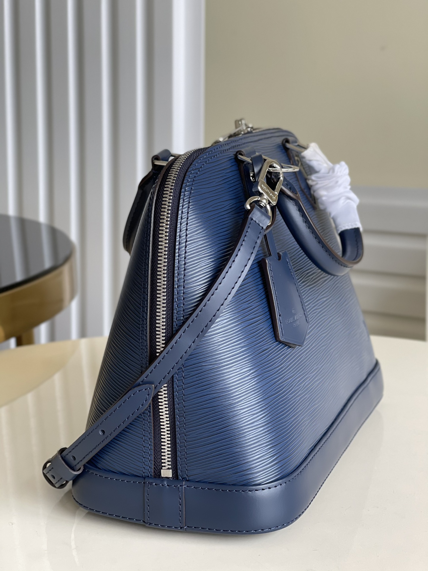 Top original M40862 Blue ALMA small handbag