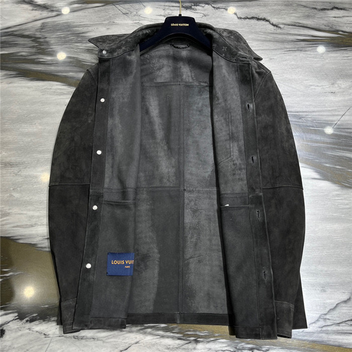 2023fw LV Real Leather Jacket Top Version