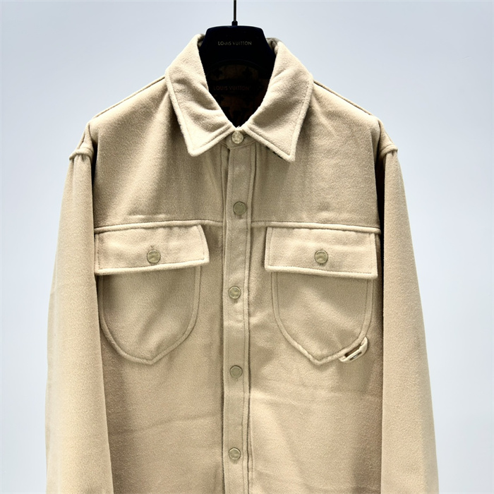 2024fw LV Leather Jacket Top Version