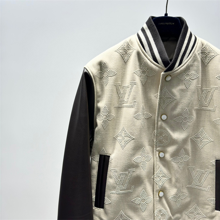 2024fw LV Leather Jacket Top Version