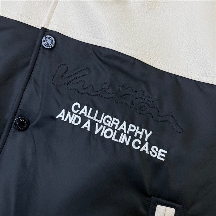 2024ss LV Leather Cotton Jacket Top Version