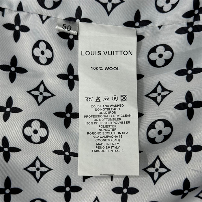 2024fw LV Leather Jacket Top Version
