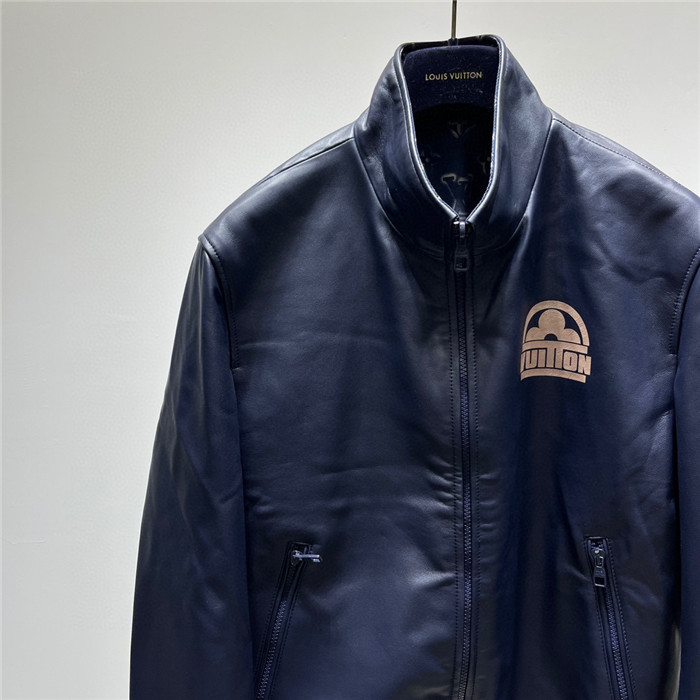 2023fw LV Real Leather Jacket Top Version