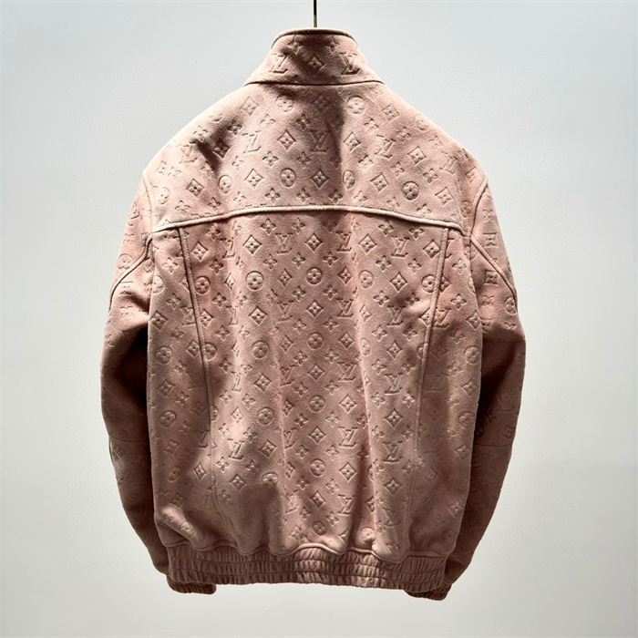 2024fw LV Leather Jacket Top Version