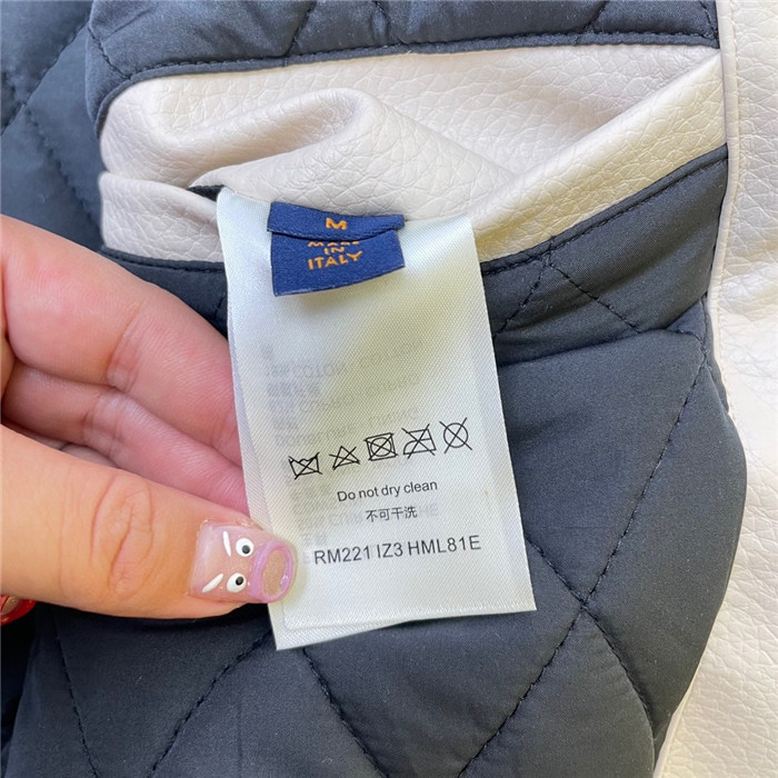 2024ss LV Leather Cotton Jacket Top Version