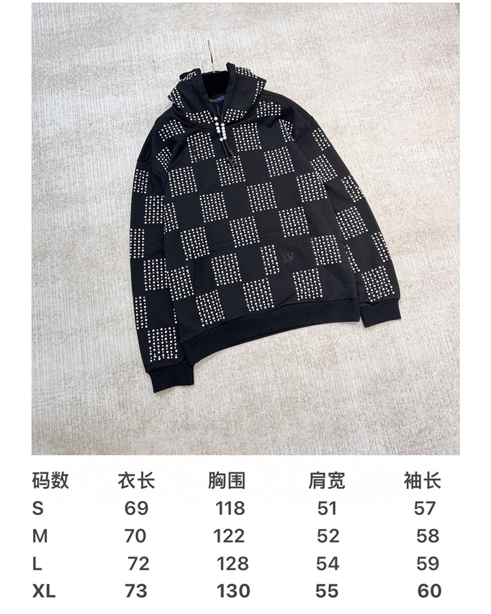 2023fw LV Hoodie Top Version
