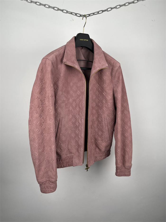 2024fw LV Leather Jacket Top Version