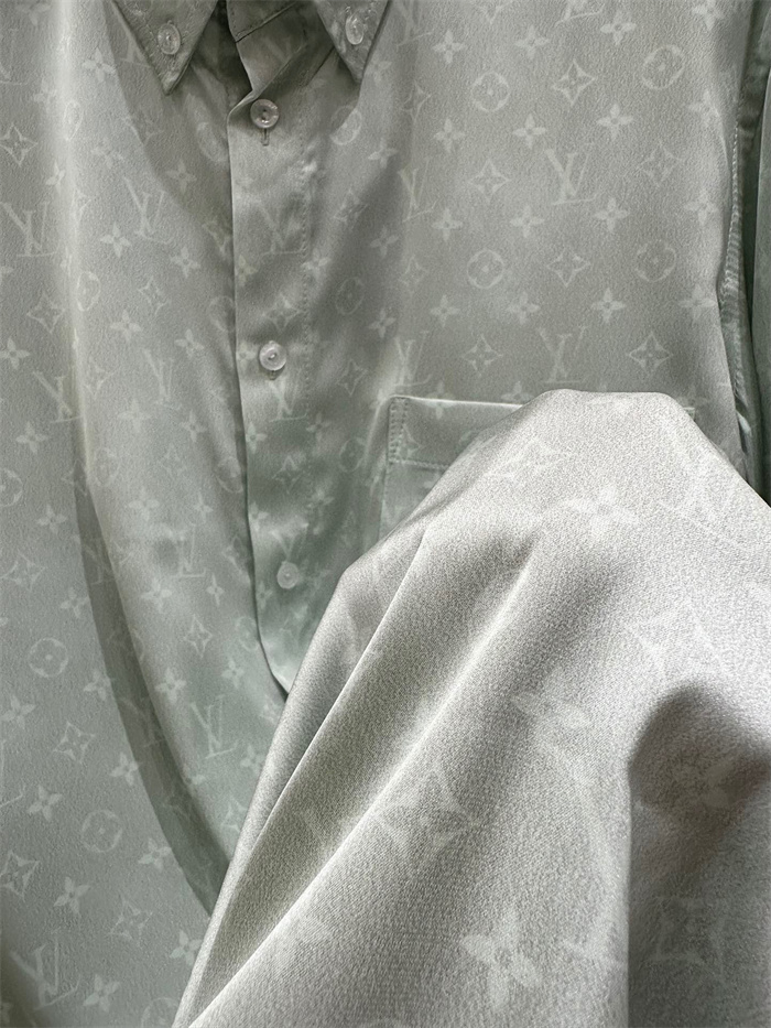 2024fw LV Real Silk Shirt Top Version