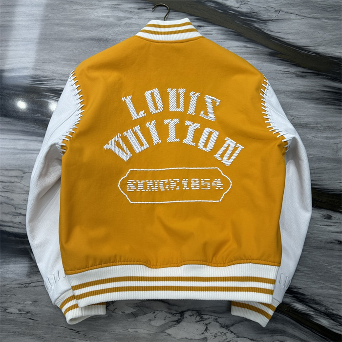 2024fw LV Leather Jacket Top Version