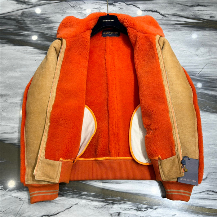 2023fw LV Real Leather Jacket Top Version