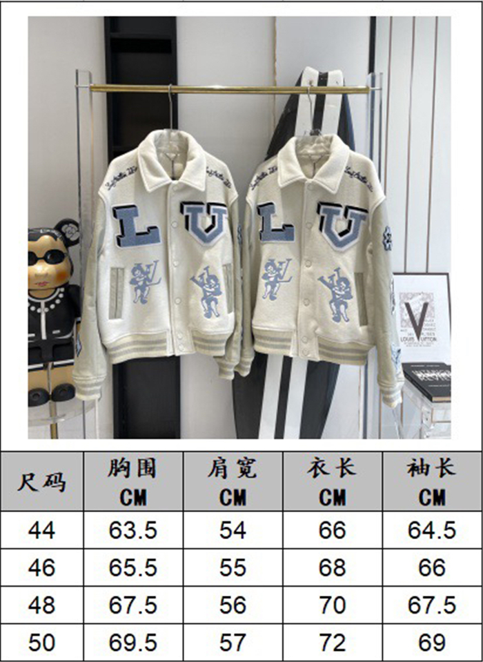 LV Real Leather Jacket Top Version