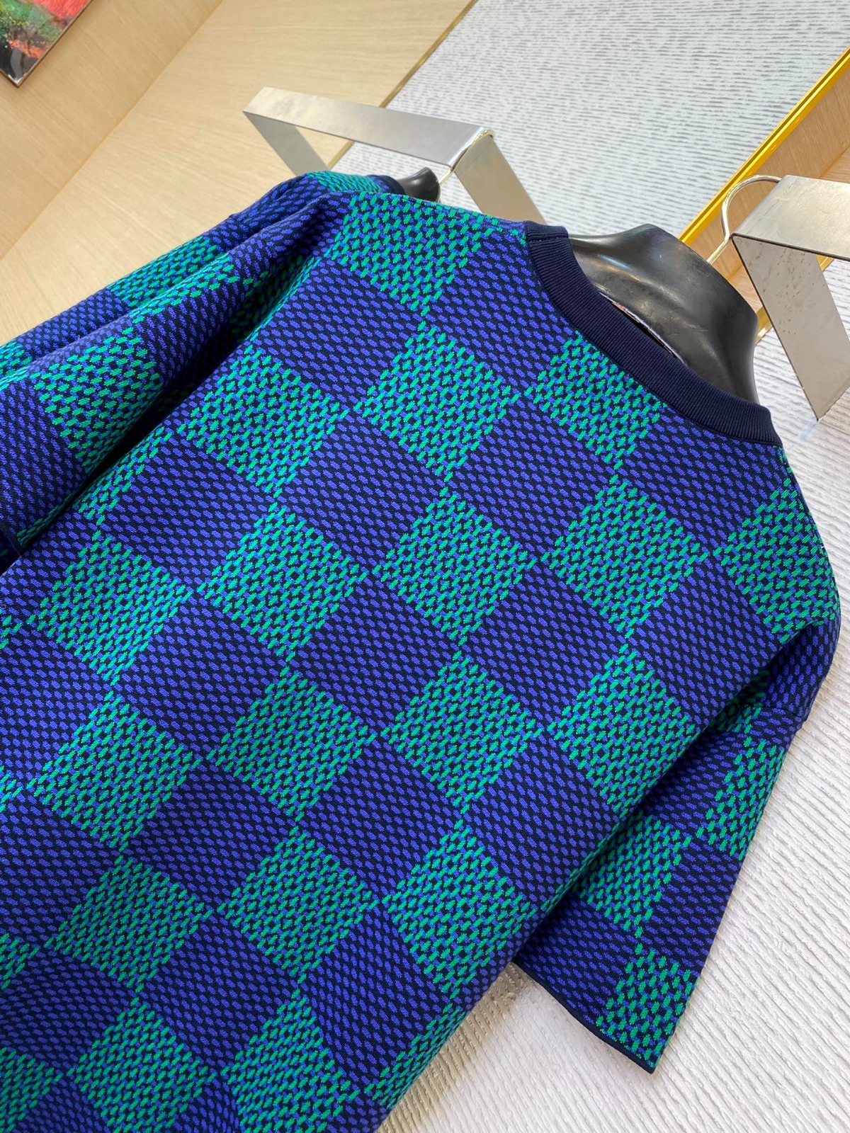 L0vis Vvtt0n checkered short sleeve