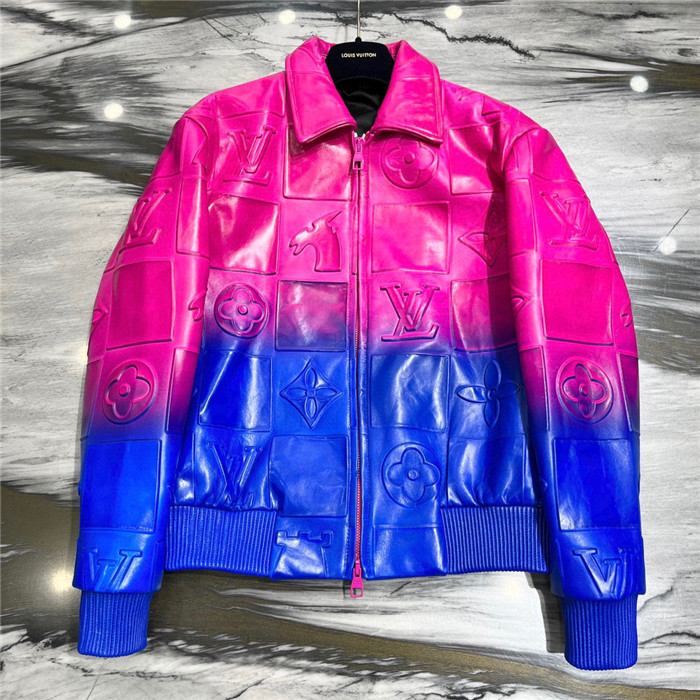 2023fw LV Real Leather Jacket Top Version