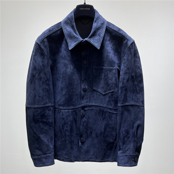 2023fw LV Real Leather Jacket Top Version