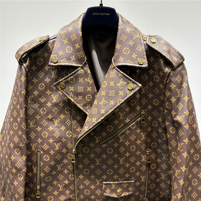 2023fw LV Real Leather Jacket Top Version