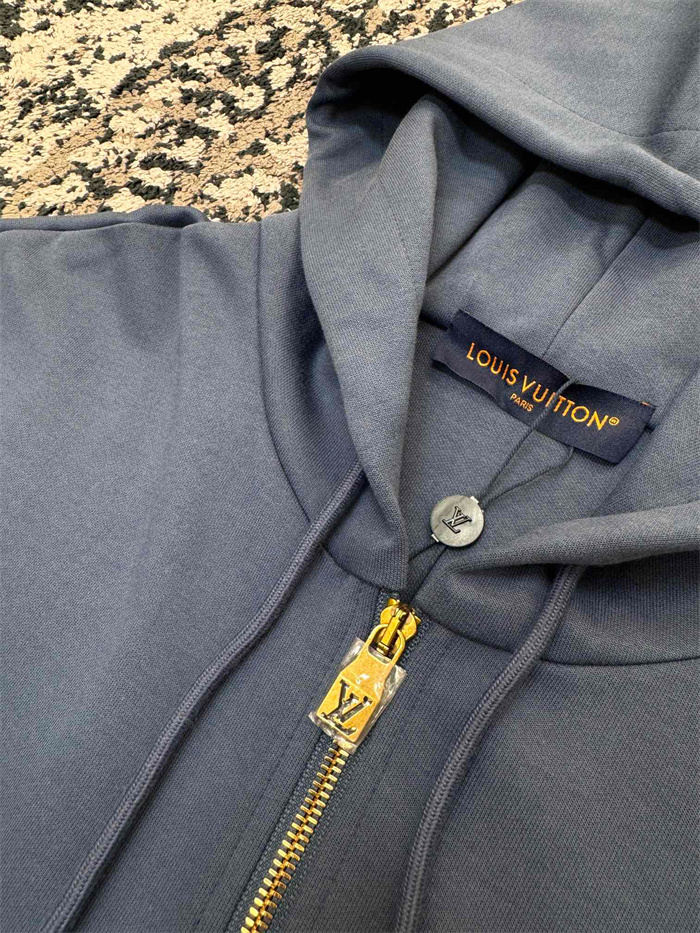2024fw LV Zipper HoodiePants Top Version