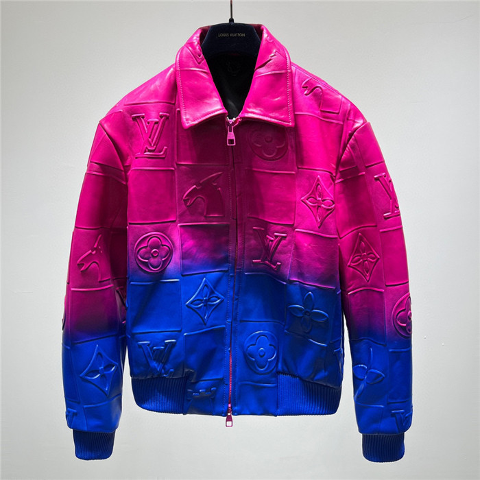2023fw LV Real Leather Jacket Top Version