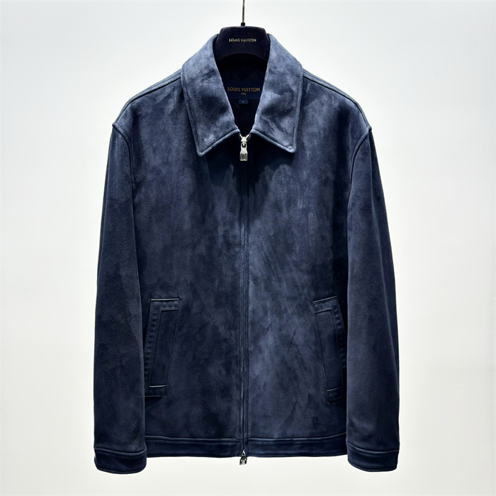 2024fw LV Leather Jacket Top Version